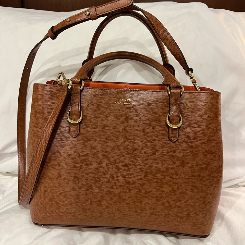 Lauren Ralph Lauren leather satchel